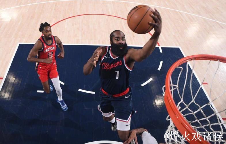 哈登砍下27分助快船终结鹈鹕十连败 黄蜂不敌公牛遭遇八连败